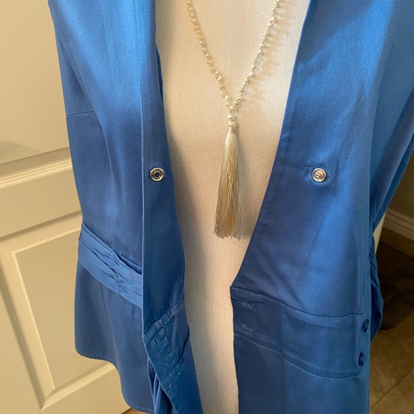 Como stretch cotton side tie sleeveless top - Picture 6 of 9